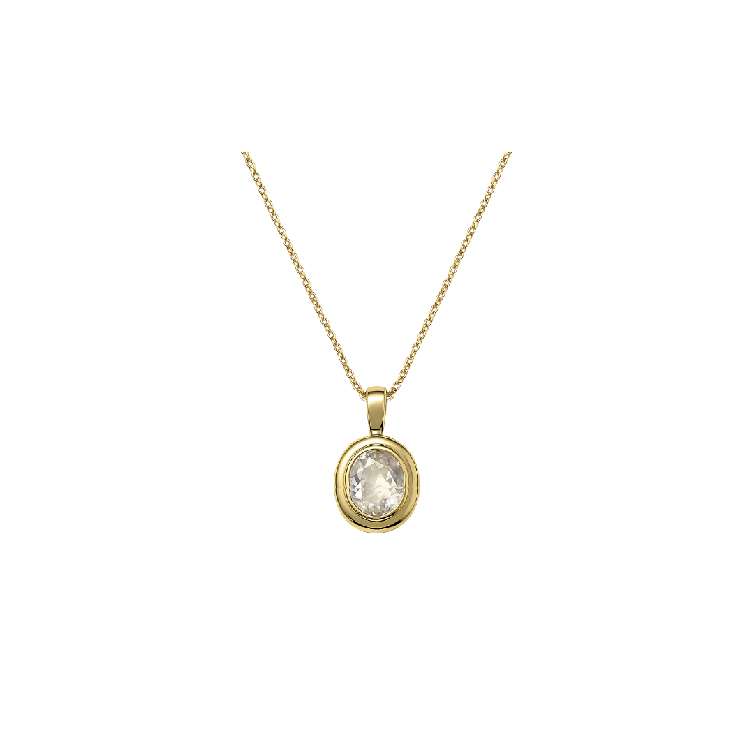 Vertical Oval Necklace