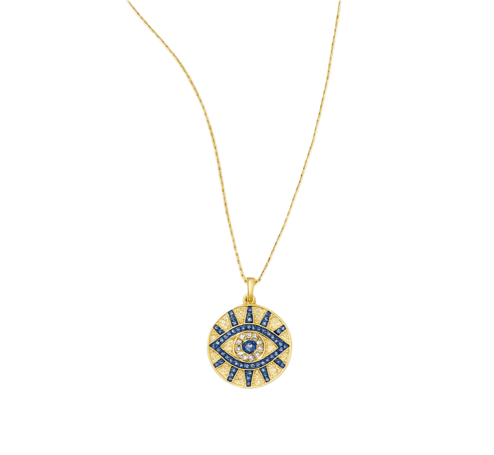 Evil Eye Medallion Necklace