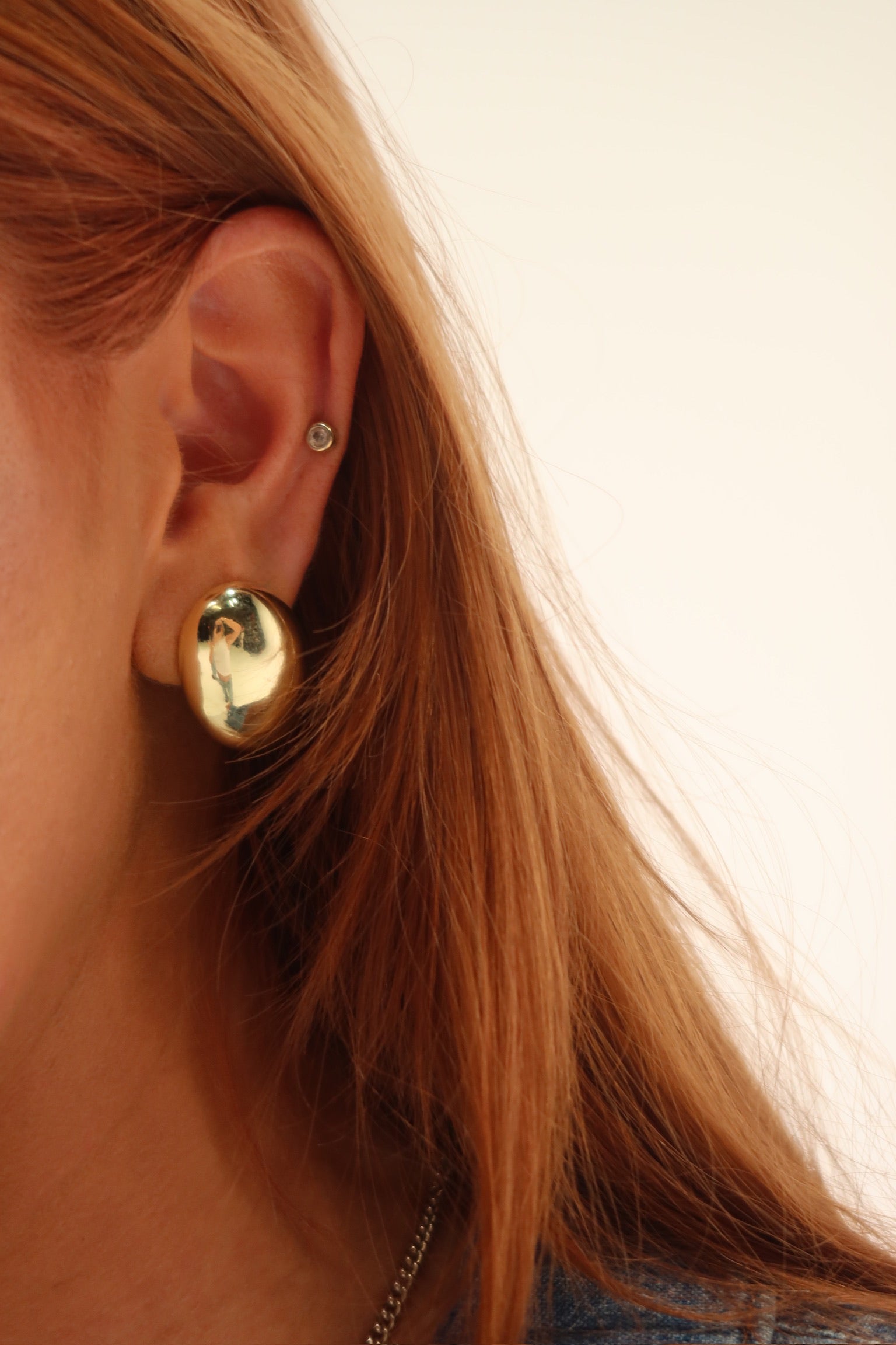 Gold Dome Earrings