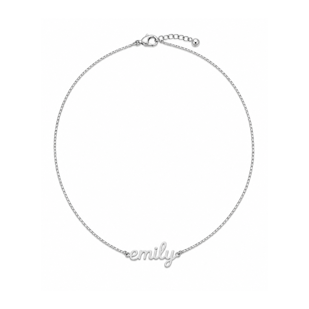 Baby Script Name Necklace
