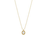 Oval Bezel Necklace