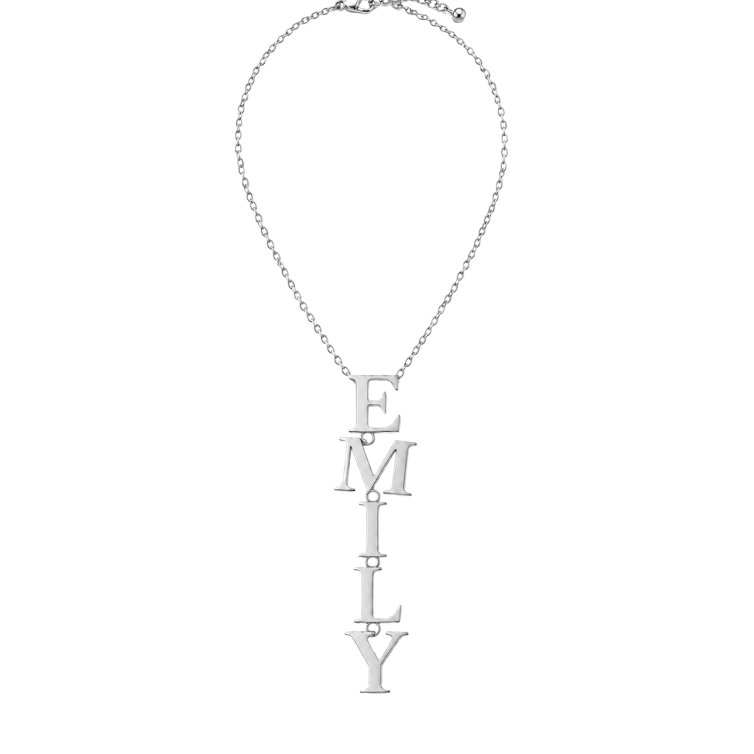 Vertical Name Necklace