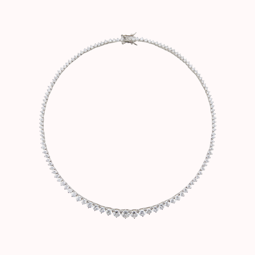 Graduated Tennis Necklace
