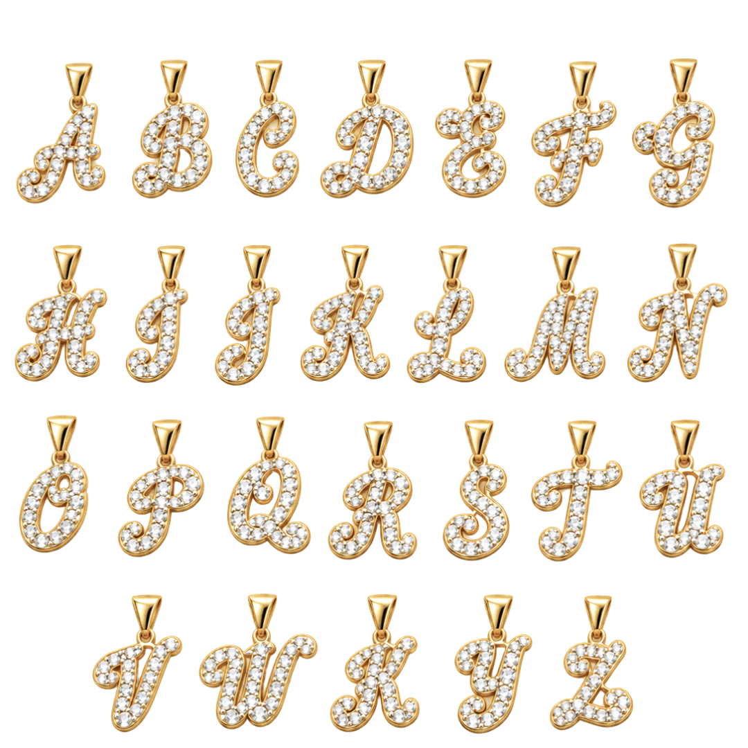 Script Initial Necklace