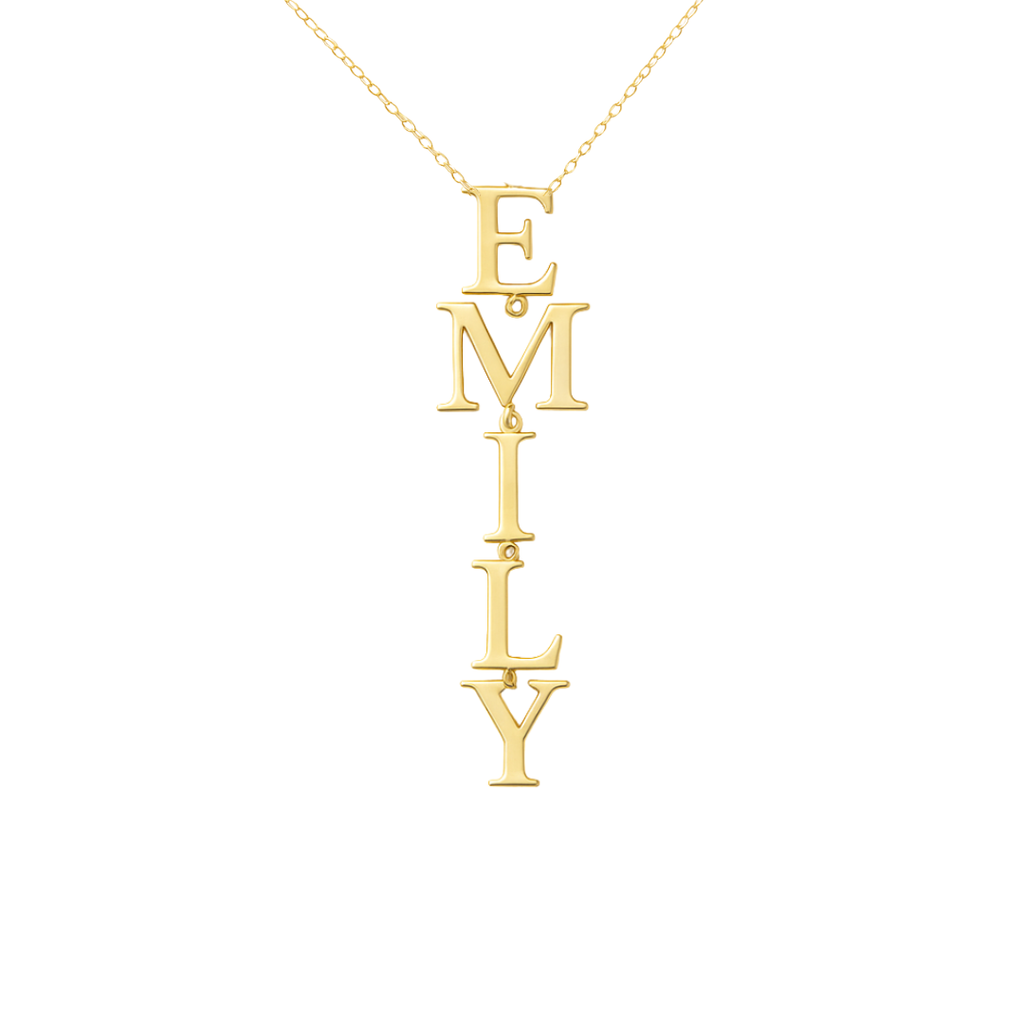 Vertical Name Necklace