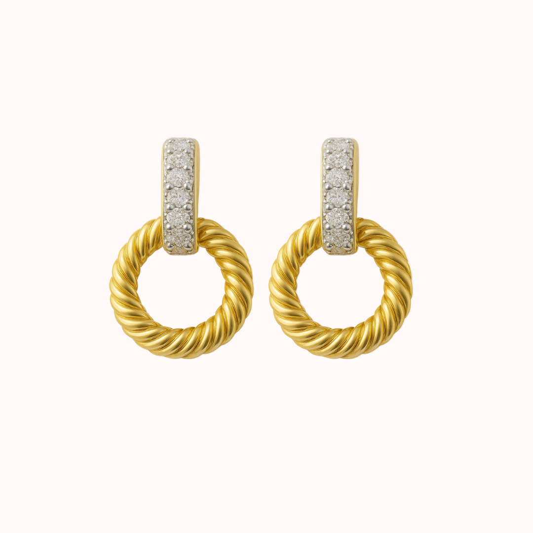 Stud Drop Hoops