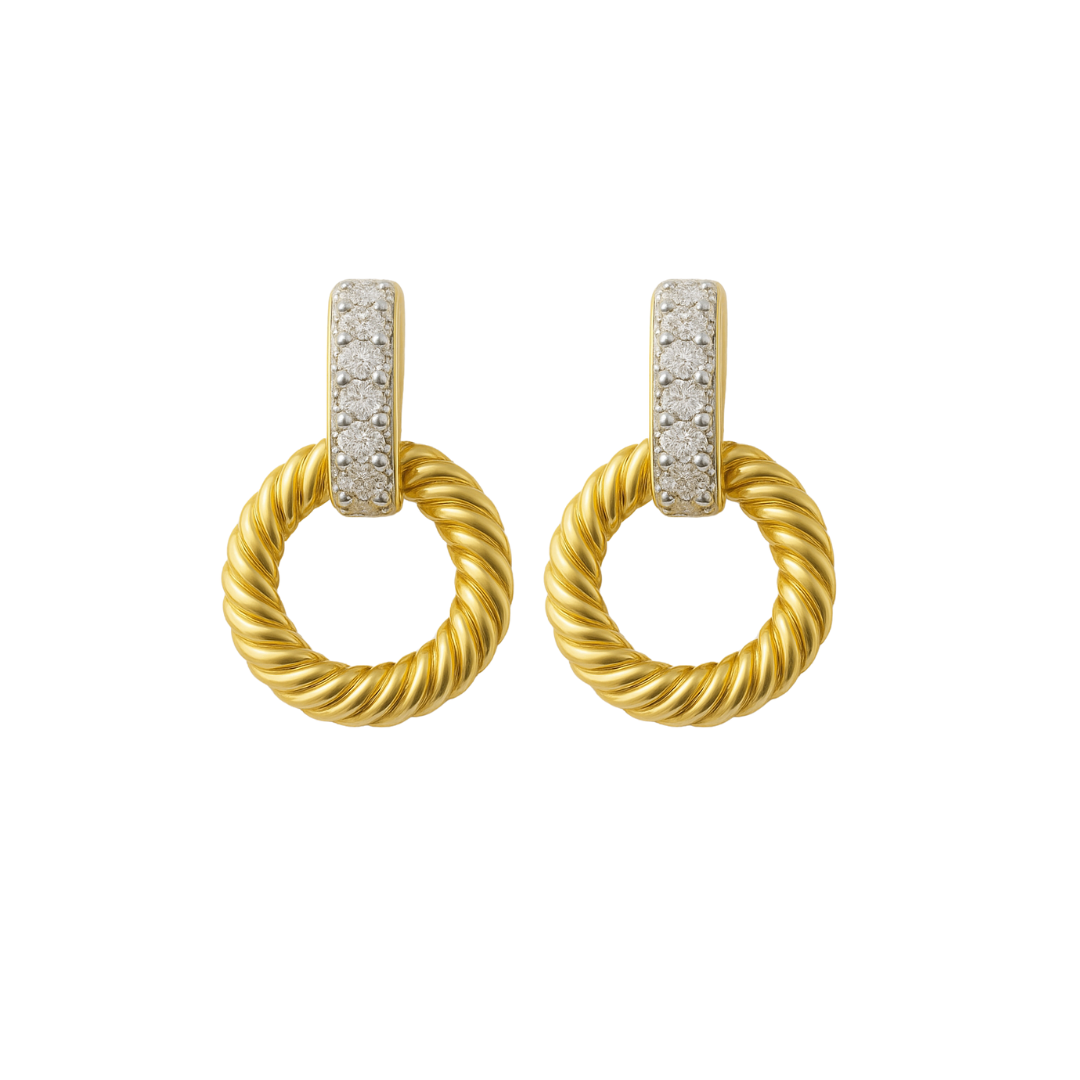 Stud Drop Hoops