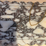 Vintage Gold Chain with Cubic Pendant