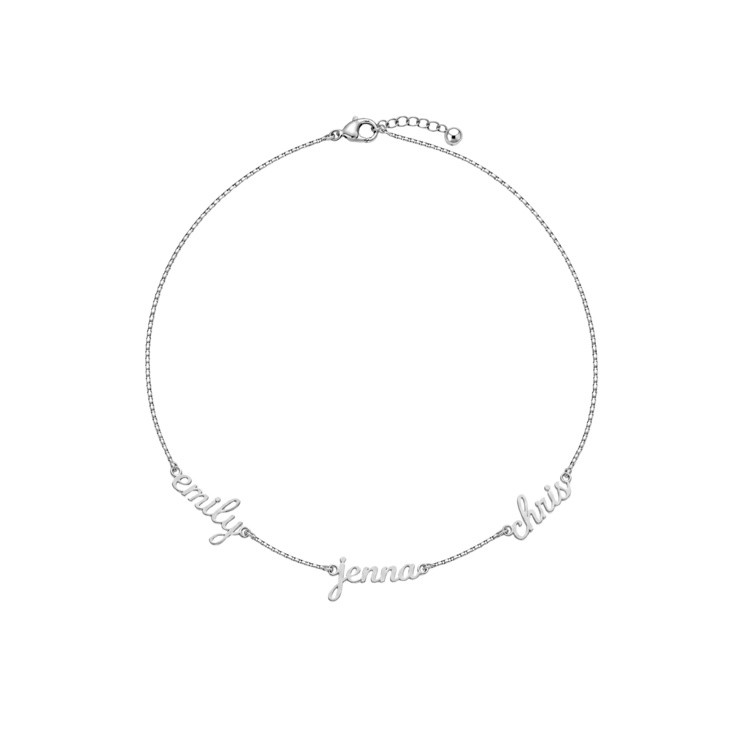 Baby Script Name Necklace (Three Names)