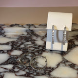 Cubic Silver Hoop Earrings