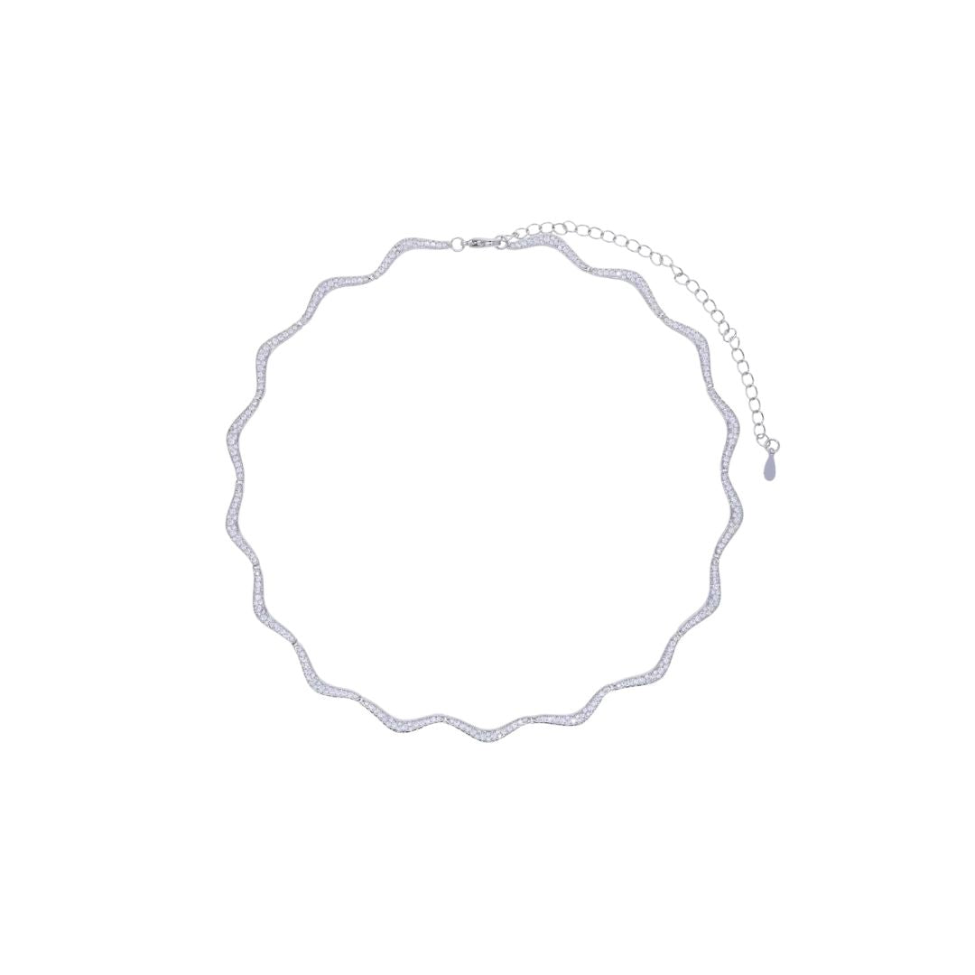 Abstract Tennis Necklace