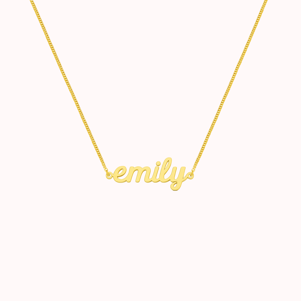 Mini Script Name Necklace