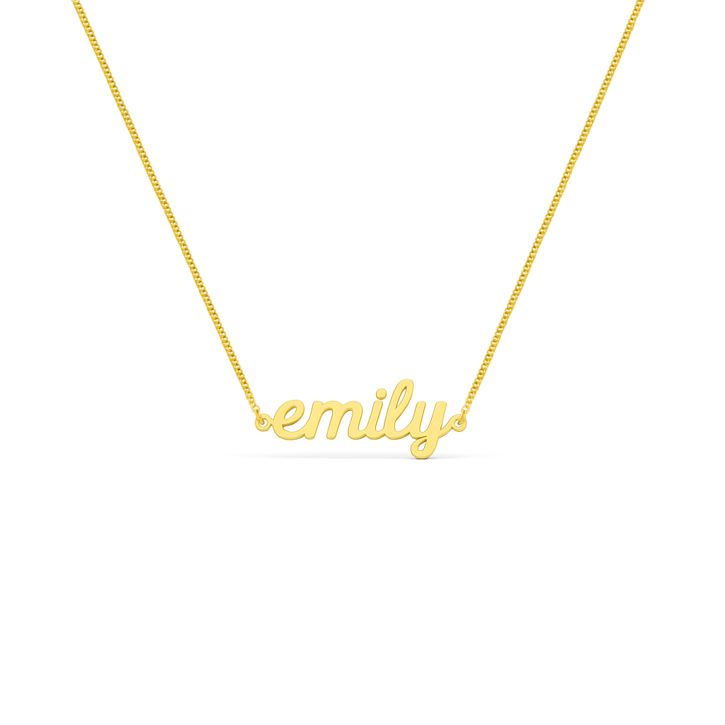 Mini Script Name Necklace