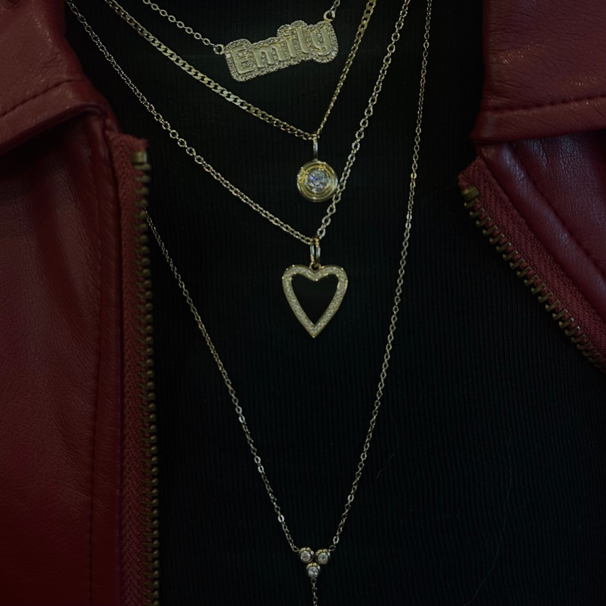 Midnight Heart Necklace