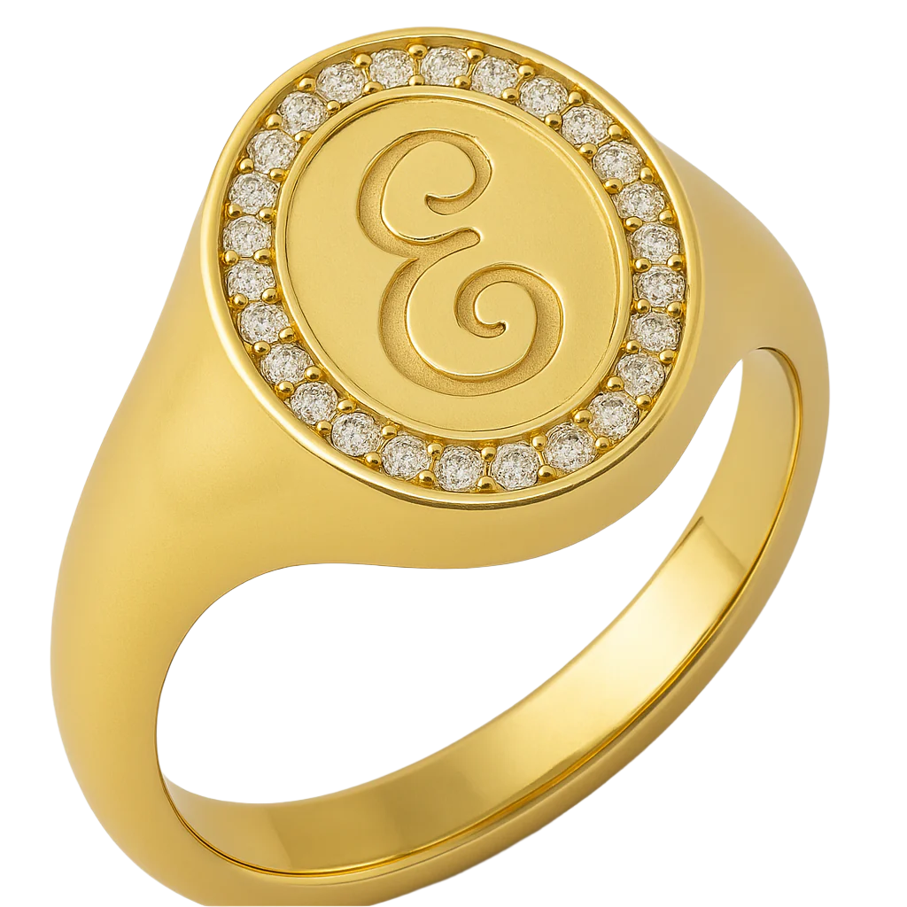 Signet Initial Ring