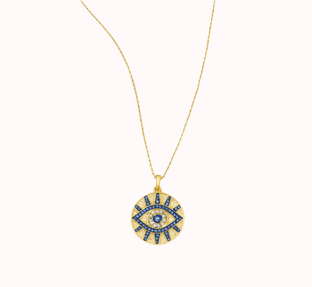 Evil Eye Medallion Necklace