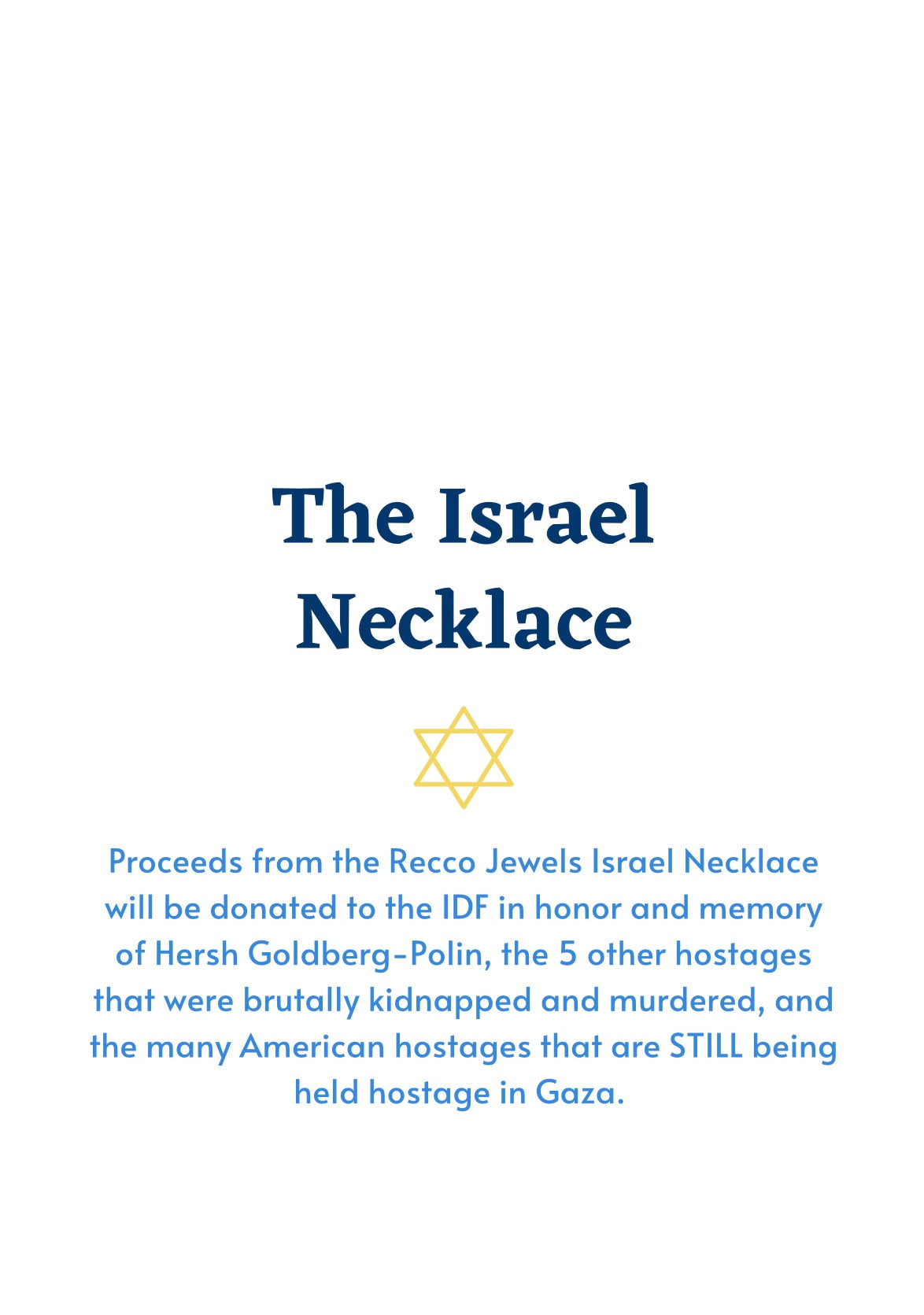 The Israel Necklace