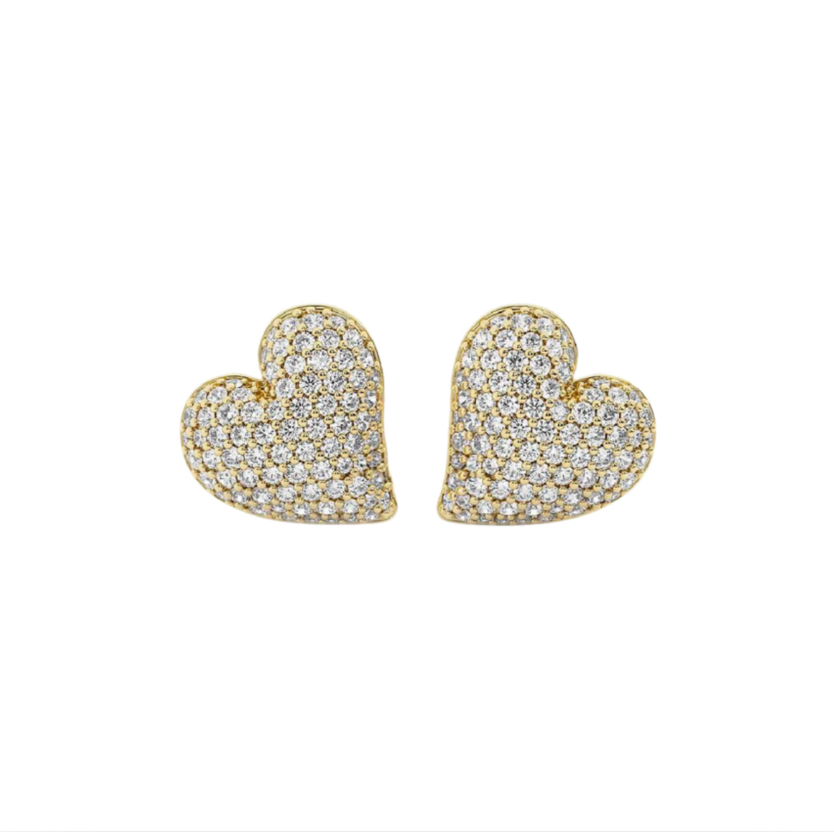 Bubble Heart Studs