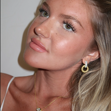Stud Drop Hoops