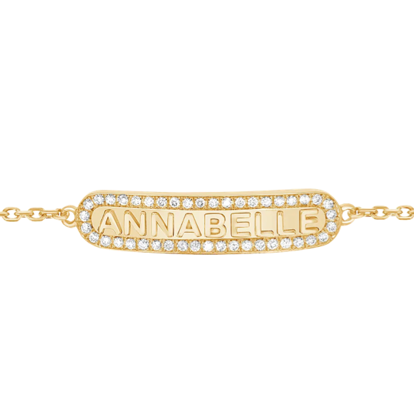 Old School Name Plate Bracelet