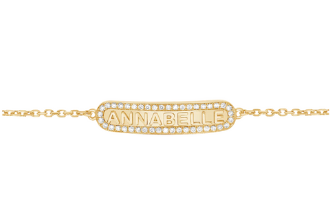 Old School Name Plate Bracelet